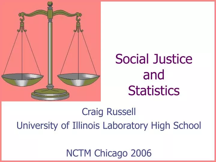 social justice and statistics