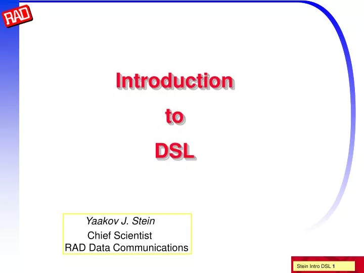 introduction to dsl