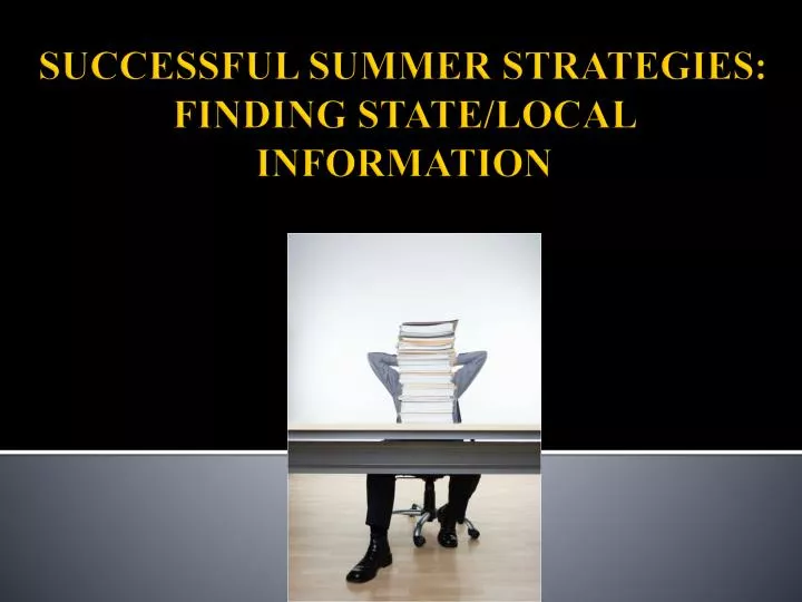 successful summer strategies finding state local information