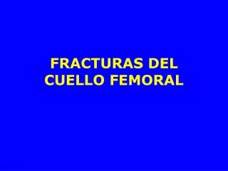 fracturas del cuello femoral