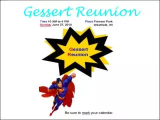 Gessert Reunion 2010