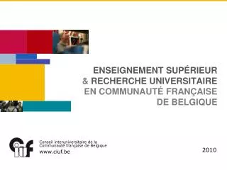 enseignement sup rieur recherche universitaire en communaut fran aise de belgique
