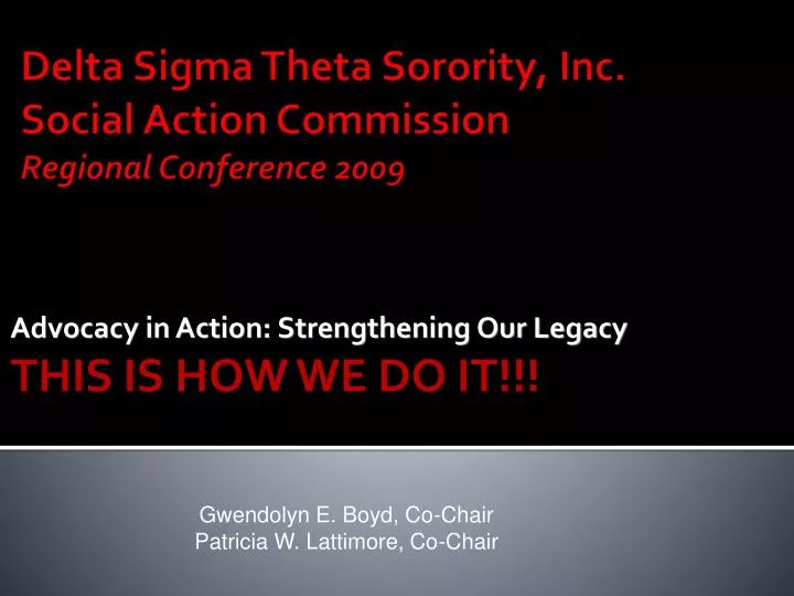 advocacy in action strengthening our legacy this is how we do it