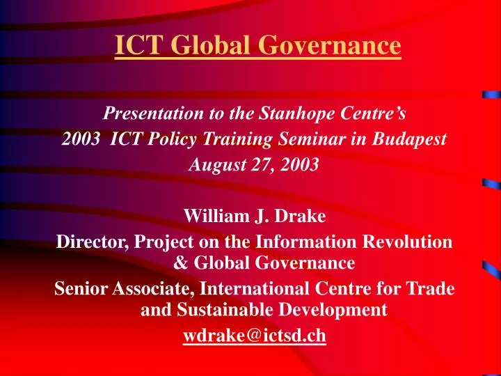 ict global governance
