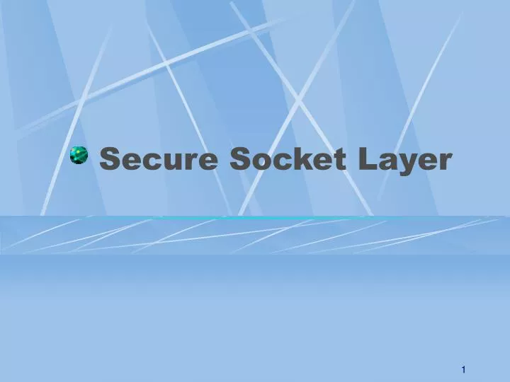 secure socket layer