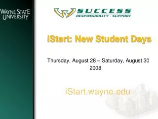 iStart : New Student Days