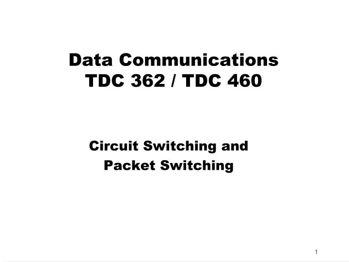 data communications tdc 362 tdc 460