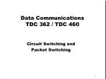 Data Communications TDC 362 / TDC 460 - slide 1