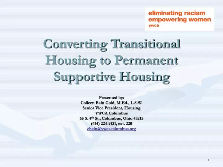 converting transitional housing to permanent supportive housing