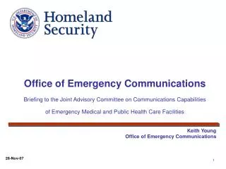 Keith Young Office of Emergency Communications