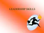 LEADERSHIP SKILLS - slide 1