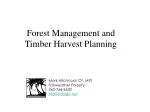 Forest Management and Timber Harvest Planning