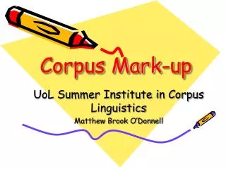 Corpus Mark-up