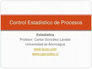 control estad stico de procesos