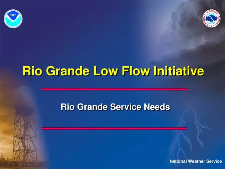 rio grande low flow initiative