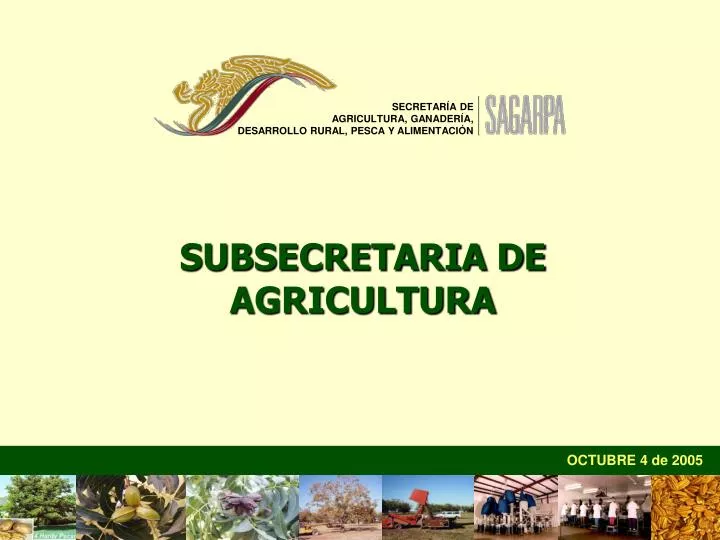 subsecretaria de agricultura