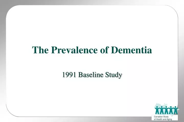 the prevalence of dementia