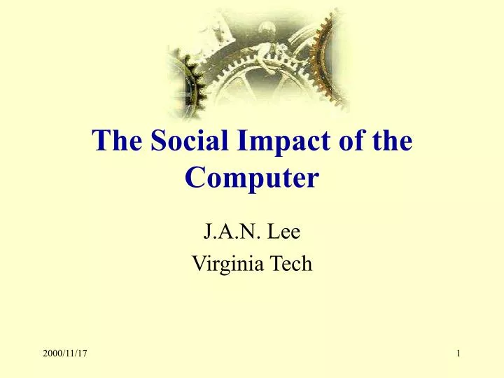 the social impact of the computer