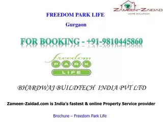 freedom park life gurgaon