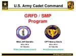 GRFD / SMP Program - slide 1