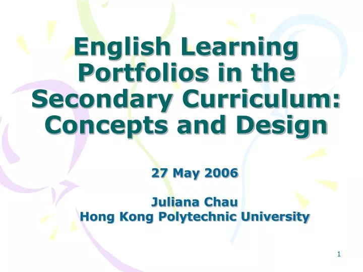 english learning portfolios in the secondary curriculum concepts and design