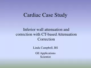 Cardiac Case Study