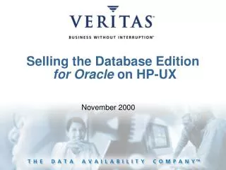 Selling the Database Edition for Oracle on HP-UX