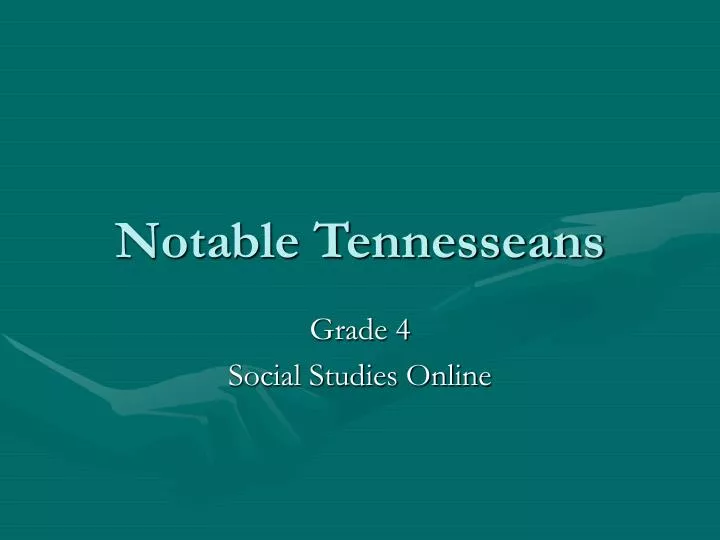 notable tennesseans