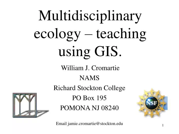 multidisciplinary ecology teaching using gis