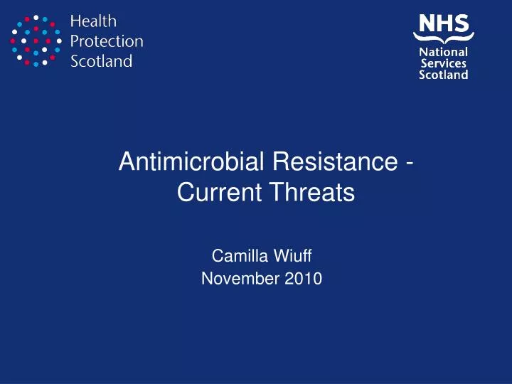 antimicrobial resistance current threats