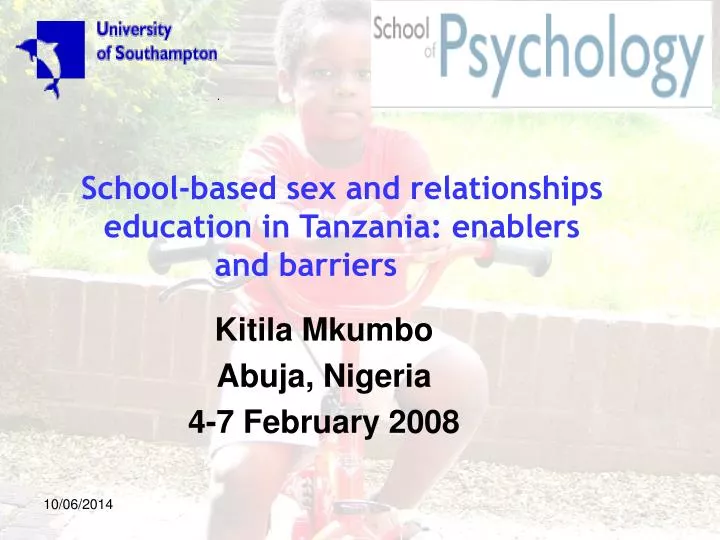 school based sex and relationships education in tanzania enablers and barriers