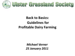 Back to Basics: Guidelines for Profitable Dairy Farming