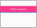 Gatsby Jeopardy