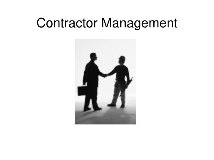 contractor management
