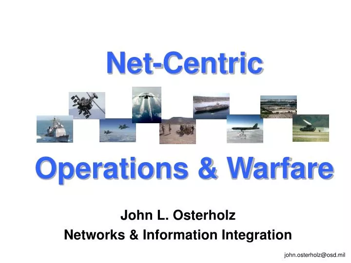net centric operations warfare