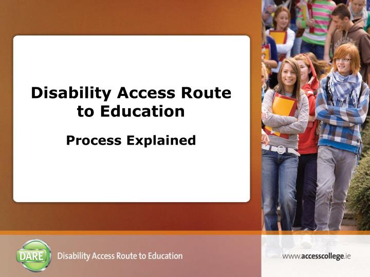 disability access route to education process explained
