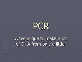 PCR