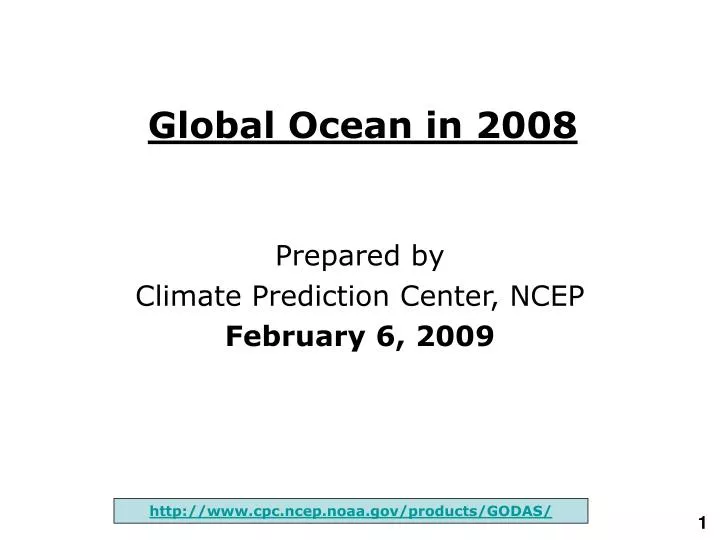 global ocean in 200 8