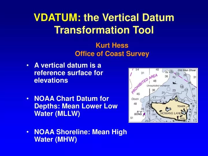 vdatum the vertical datum transformation tool