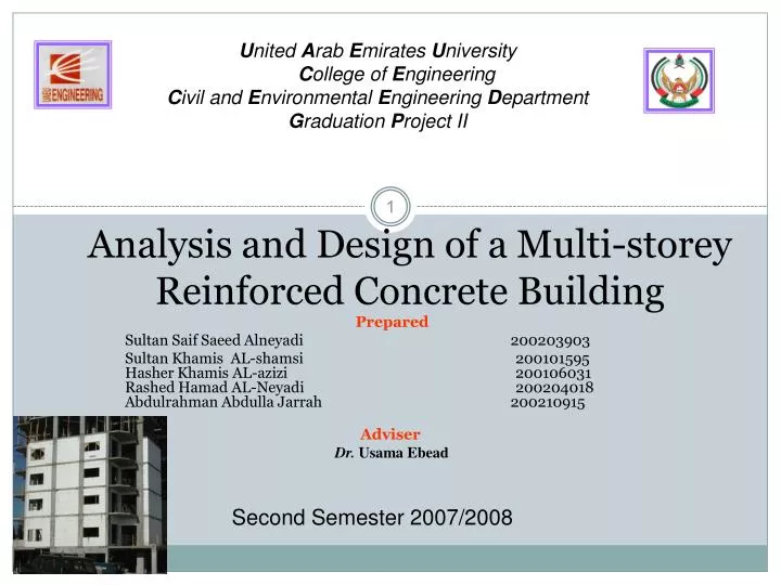 analysis and design of a multi storey reinforced concrete building