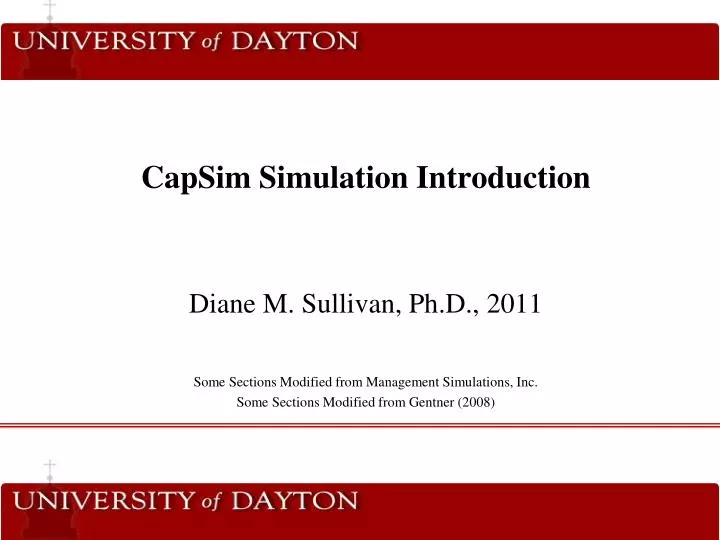 capsim simulation introduction