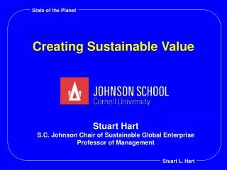 Creating Sustainable Value