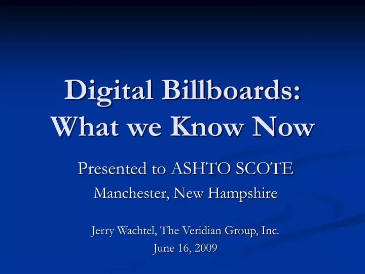 digital billboards what we know now