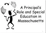 A Principal’s Role and Special Education in Massachusetts - slide 1