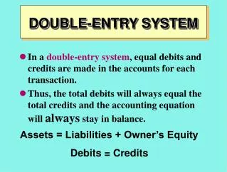 DOUBLE-ENTRY SYSTEM