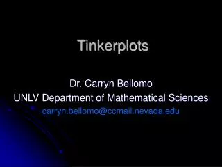 Tinkerplots