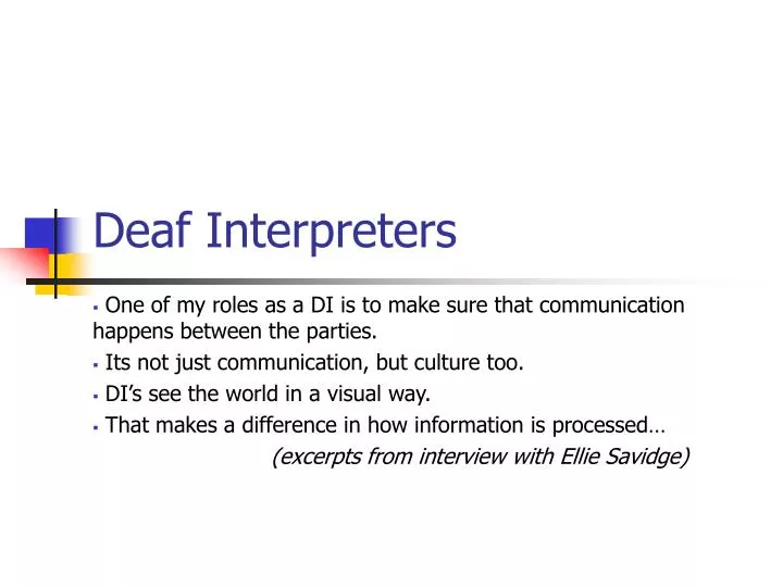 deaf interpreters