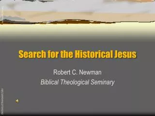 Search for the Historical Jesus