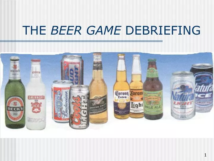 the beer game debriefing