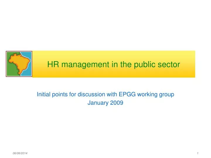 hr management in the public sector